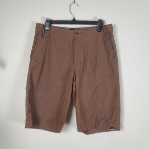 Vans Skater Chino Shorts Mens Dark Brown 30 Flat Front